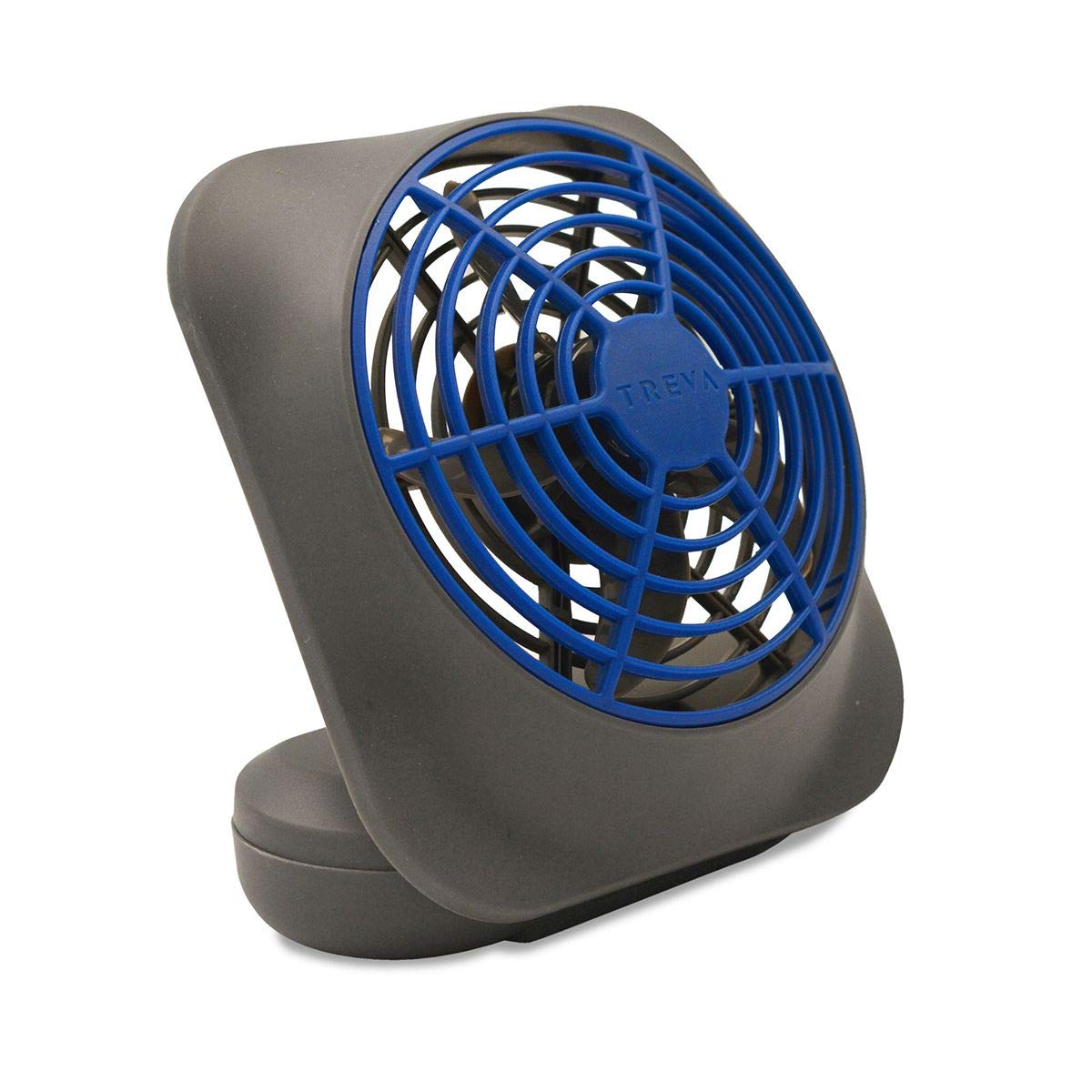 O2COOL Treva 5 in Portable Battery Powered Desk Fan 2-Speed Dark Blue