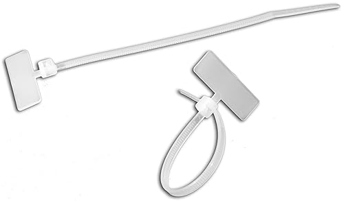 Morris 20364 Marker Nylon Cable Tie with 18-Pound Tensile Strength, 4-5/16-Inch Length, White, 100-Pack