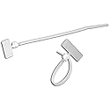Morris 20364 Marker Nylon Cable Tie with 18-Pound Tensile Strength, 4-5/16-Inch Length, White, 100-Pack