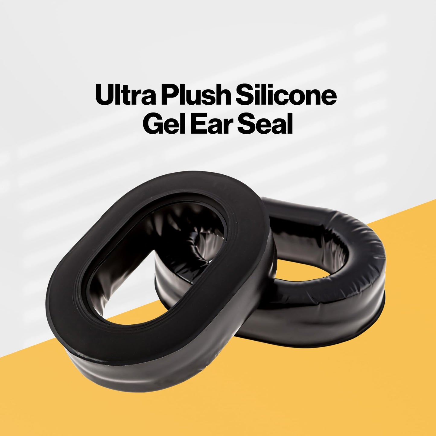 KORE AVIATION Ultra Plush Silicone Gel Ear Seals Ear Pads Replacement for Aviation Headset, Racing, Gaming, Safety Style Headsets (Sold in Pairs)