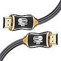 SIREG 8K HDMI Cable 1.5M/4.9FT, 48Gbps High Speed HDMI 2.1 Braided HDMI Cord 28AWG High-Definition HDR Computer Vision PS4 Projection ARC Cable
