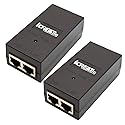 2 Pack 48V POE Injector Adapter, 10/100Mbps, 24W PoE Power Supply, IEEE 802.3af/at Compliant, Compatible for Ubiquiti POE-48-24W