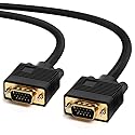 Cmple - VGA SVGA Cable Gold Plated Connectors Male to Male Support Full HD Displays HDTVs Monitors Projectors - 50 Feet