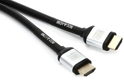 Roland HDMI Heavy-Duty Black Series Cable Supports 3D/4K HD (RCC-6-HDMI)