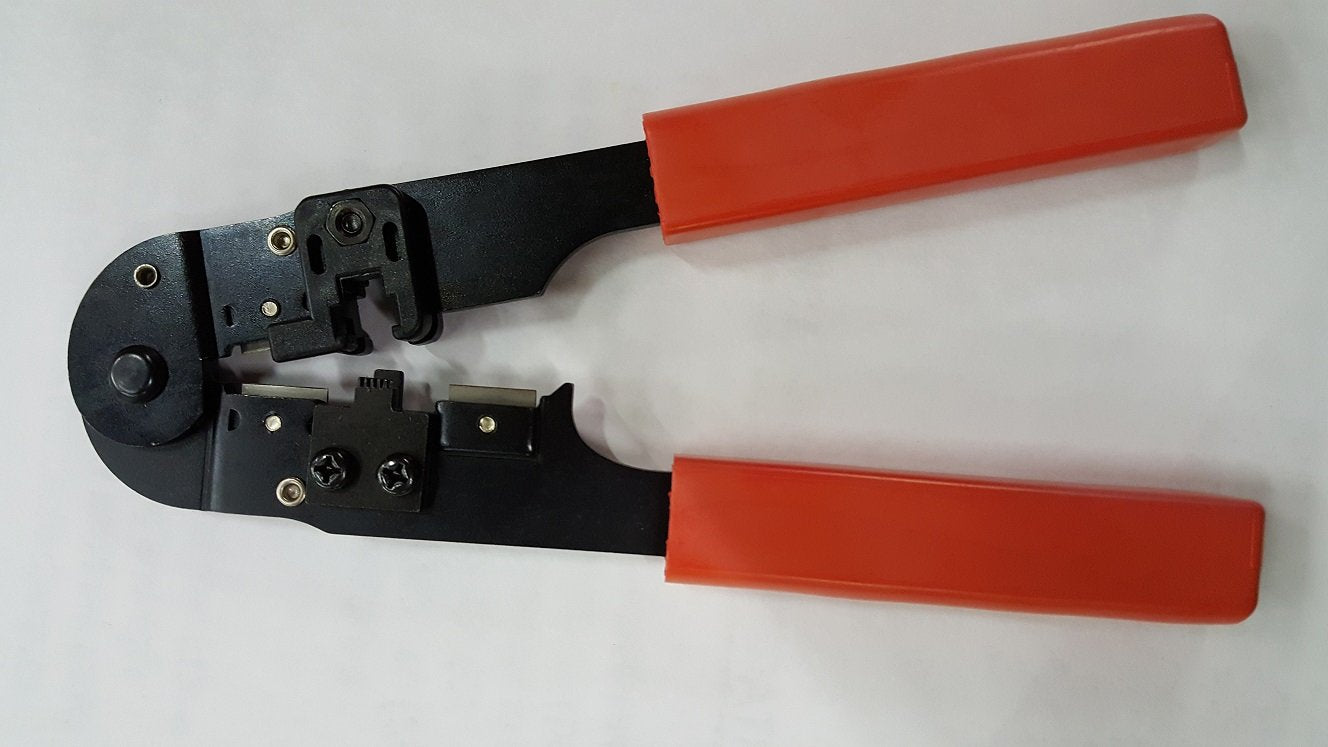 Telephone Cord Repair Kit (Modular Crimp Tool + 5 Connectors)
