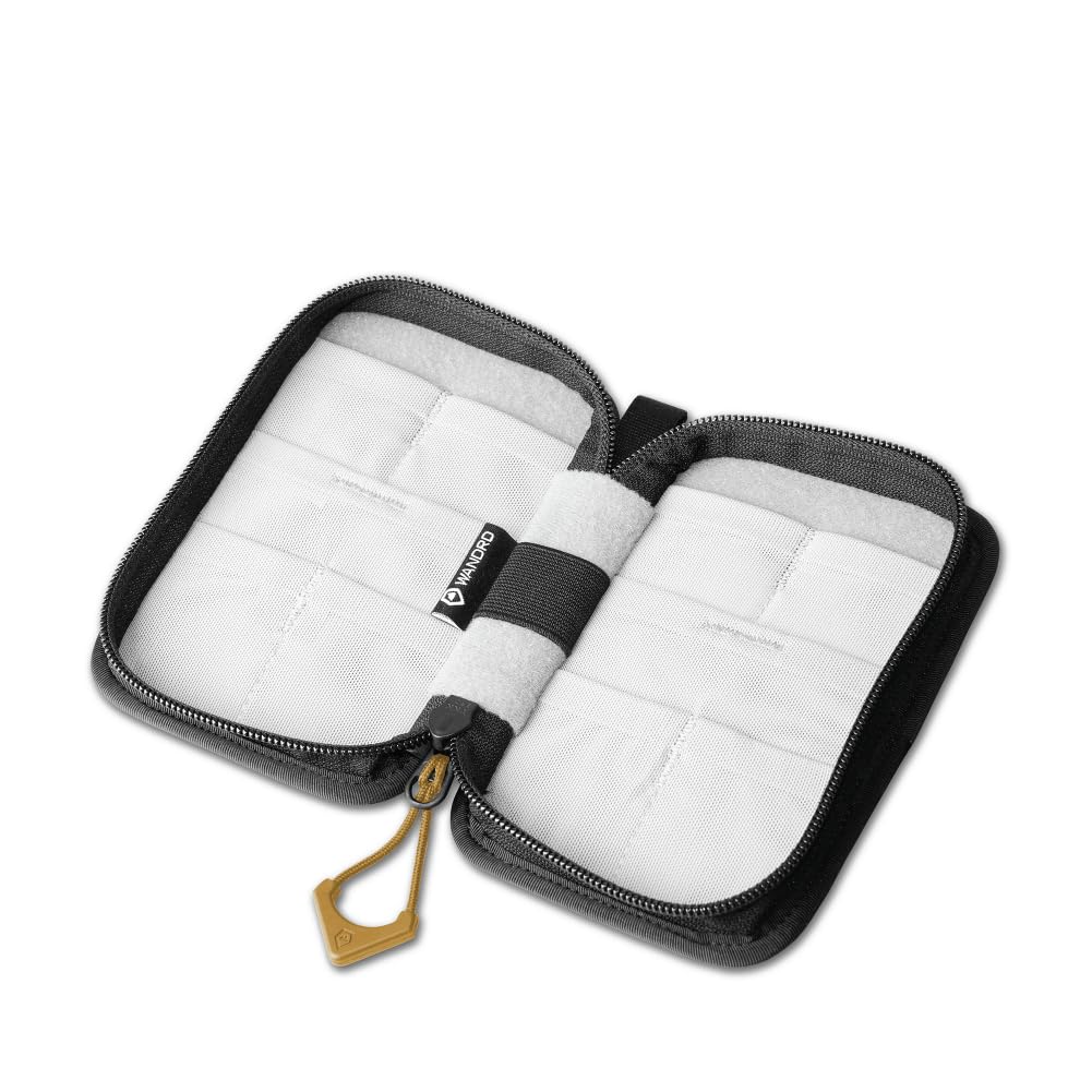 WANDRD Memory Card Case - Durable SD, Micro SD Card Holder for Creators | Camera Accessories & Electronics Organizer for Travel (Dallol Yellow)