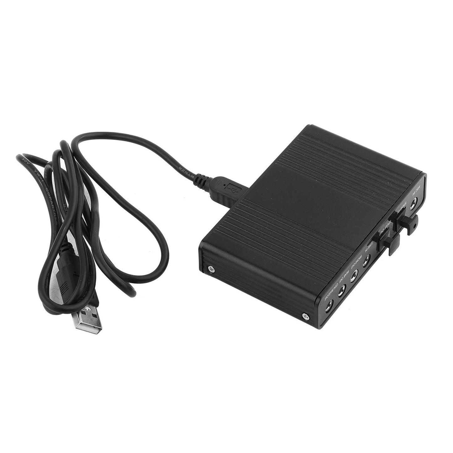 5.1 USB Audio Sound Card with SPDIF, External USB Sound Card Adapter for PC Laptop Audio, Support 48/44 KHz Sampling Rate, Black