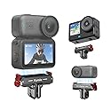 BRDRC Quick Release Mount for DJI Nano/Action 6, Aluminum Alloy Magnetic Expansion Adapter with Go Pro & 1/4 Inch Screw Adapter for DJI Osmo