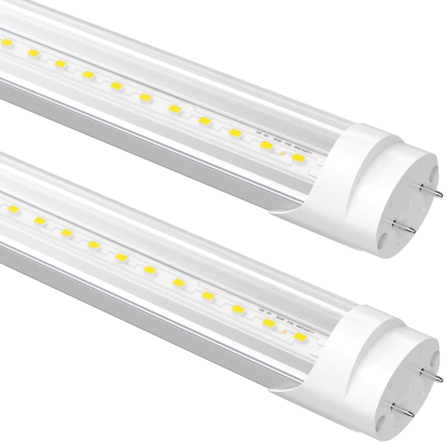 SUSLUM Fluorescent Light Bulbs Replacement 4FT, T8 LED Bulbs 4 Foot Type A+B, 24W (65W Equivalent) 3200LM, 5000K Daylight, 48 Inch Tube, F32T8 or