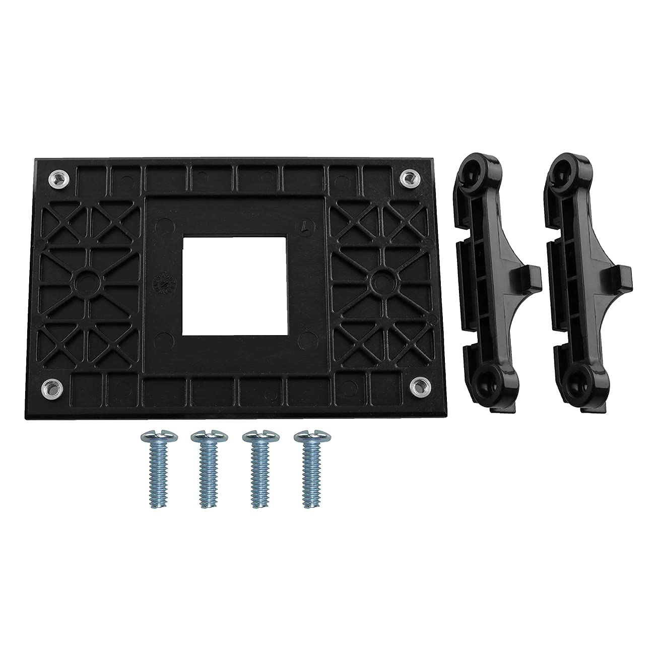 AXLIZER AM4 mounting Bracket 2Sets CPU Cooler Fan Heatsink Motherboard Retention Mounting Bracket for AM4 B350 X370 A320 X470 Black