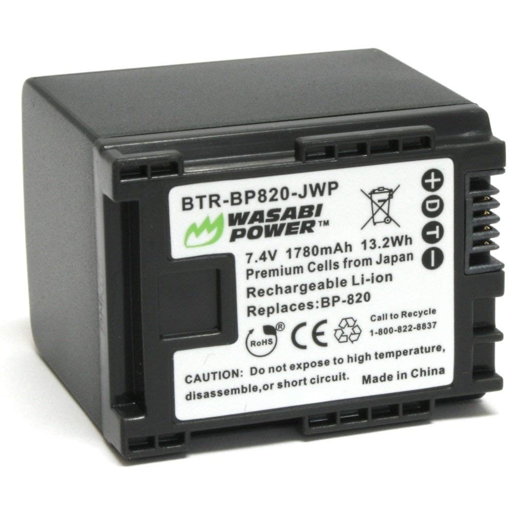 Wasabi Power Battery for Canon BP-820 and Canon VIXIA HF G30, XA20, XA25, XA30