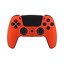 Crazy Controllerz Custom Wireless Controller for PS5 with Z-Touch™ Seamless Soft Touch Front Shell and Z-Grip™ Comfort Zones - Energetic Orange