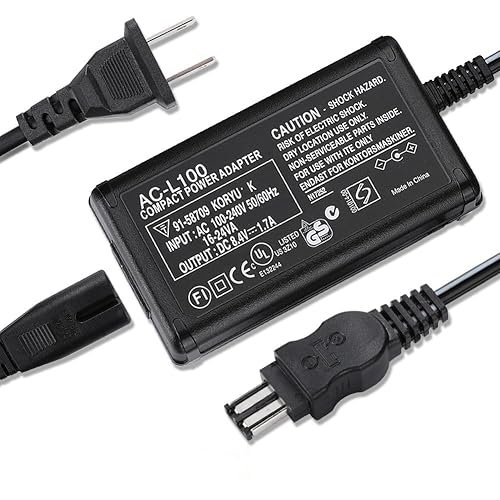 AC Adapter Charger Compatible Sony Handycam CCD-TRV16 CCD-TRV17 CCD-TRV25 CCD-TRV35 CCD-TRV36 CCD-TRV37 CCD-TRV43 CCD-TRV57 CCD-TRV58 CCD-TRV65