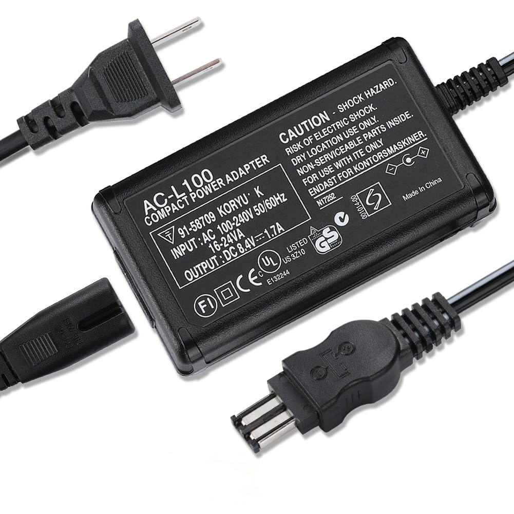 AC Adapter Charger Compatible Sony Handycam CCD-TRV16 CCD-TRV17 CCD-TRV25 CCD-TRV35 CCD-TRV36 CCD-TRV37 CCD-TRV43 CCD-TRV57 CCD-TRV58 CCD-TRV65