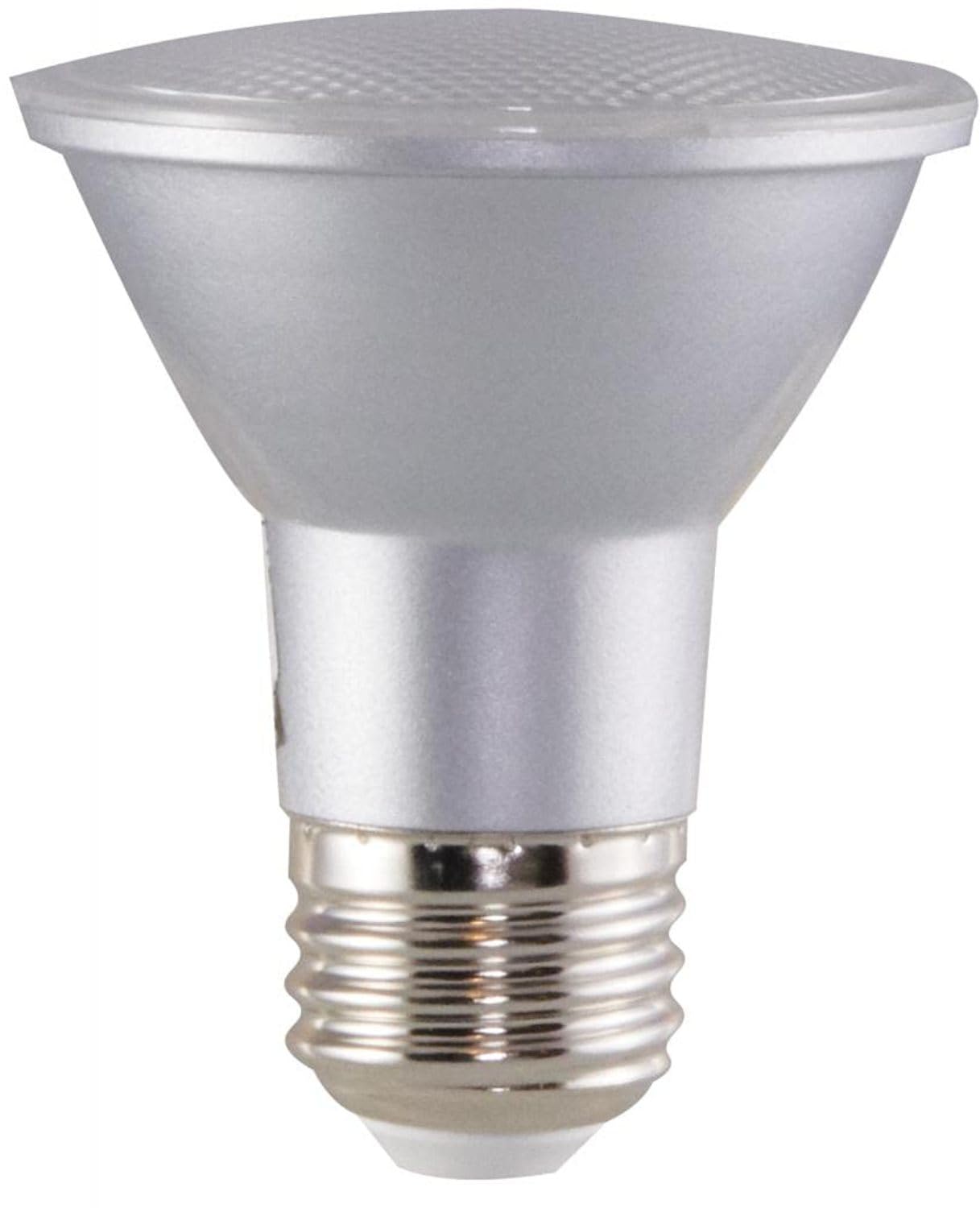 Satco S9400 Pack of 12 LED Bulbs; 7W; 2700K; 120V; 25-degrees Beam Angle; PAR20; Medium Base; Translucent Finish; 80 CRI; 525 Lumens; Dimmable; Rated