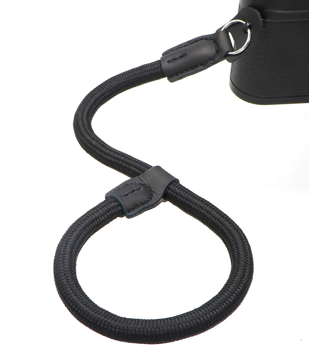 HITHUT Adjustable Rope Camera Wrist Strap Hand Strap for SLR DSLR Digital Mirrorless Cameras Black