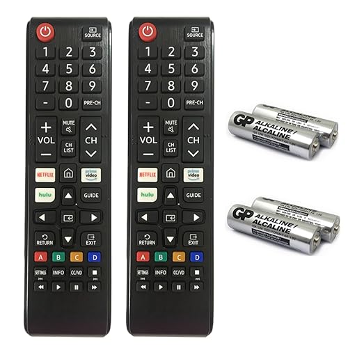 2 Pack Universal Remote for Samsung Smart TV, Zero Setup, Batteries Included, BN59 for Samsung TV Remote Control Replacement, Compatible with All