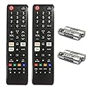 2 Pack Universal Remote for Samsung Smart TV, Zero Setup, Batteries Included, BN59 for Samsung TV Remote Control Replacement, Compatible with All