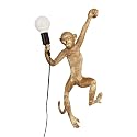 TBVECHI Monkey Wall Lamp Vintage Resin Monkey Light Resin Art Wall Sconce Creative Animal Wall Light Modern Wall Lighting Fixture Bedroom Living Room