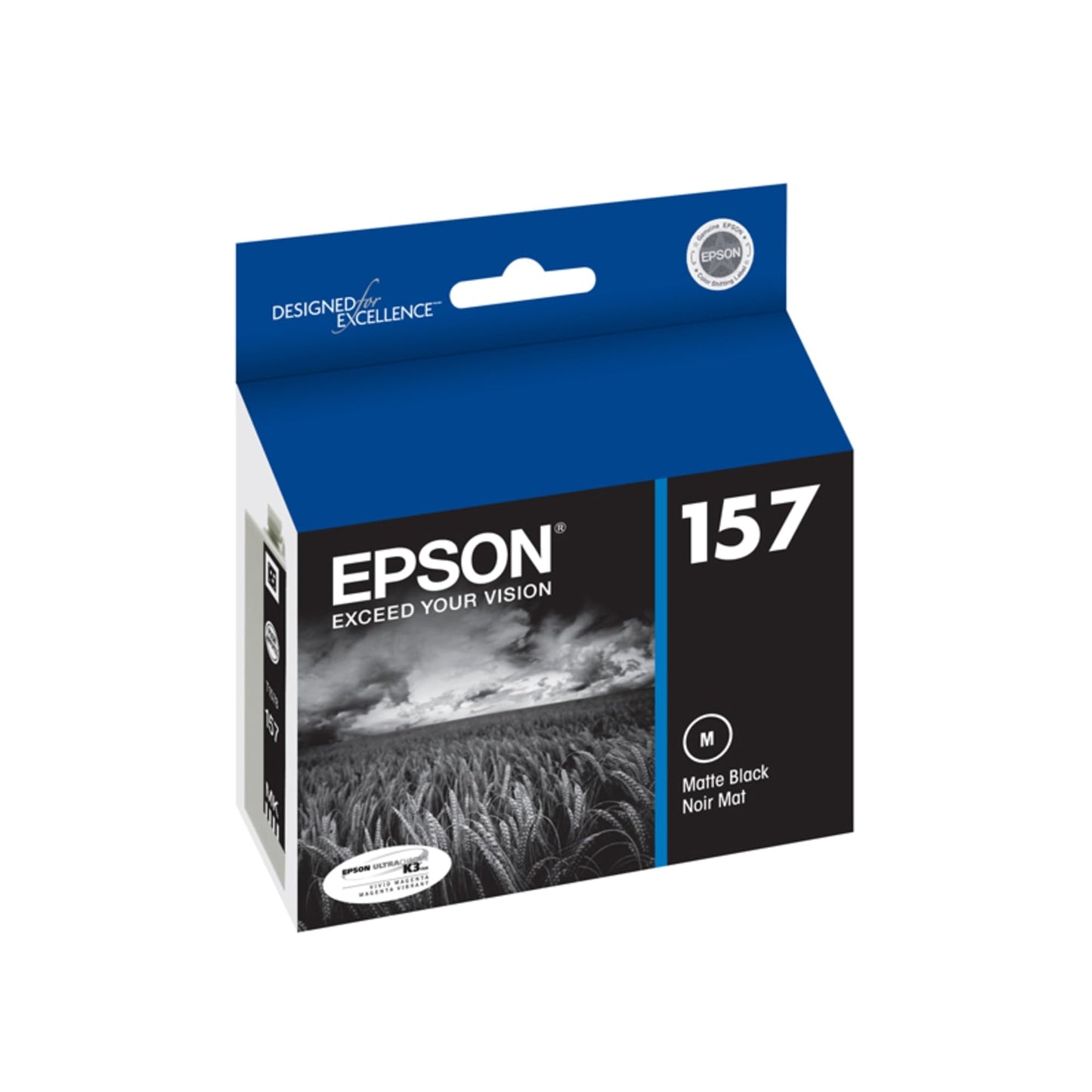 Epson UltraChrome K3 157 Inkjet Cartridge (Matte Black) (T157820)