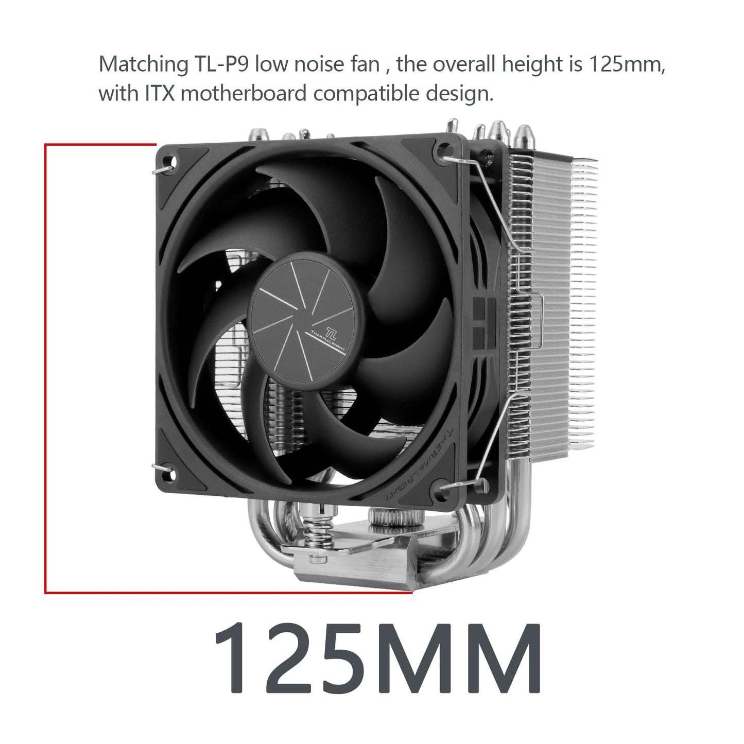 Thermalright Assassin King 90 V2 CPU Air Cooler, 5 Heat Pipes, 92mm PWM Quiet Fan CPU Cooler with 2200RPM Speed, for AM4/AM5,Intel
