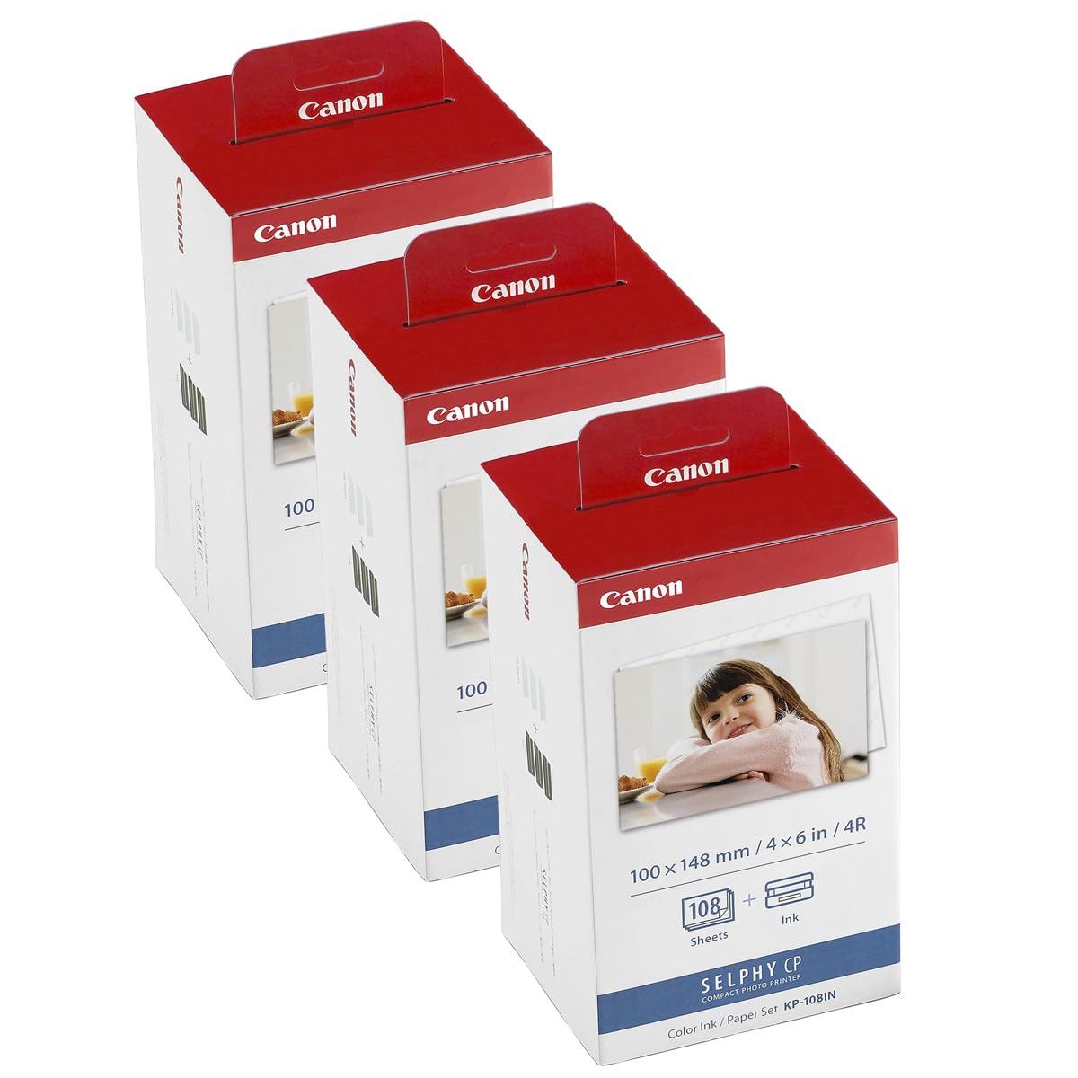 Canon 3 Pack KP-108IN Color Ink And Paper Set