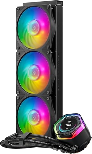 Cooler Master MasterLiquid 360 Ion Liquid Cooling System, 3 x 12 cm, 2400 rpm, Intel/AMDN, Black