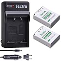 Tectra 2-Pack NP-85 Battery and Charger Kits for Fujifilm FinePix S1, FinePix SL240, FinePix SL260, FinePix SL280, FinePix SL300, FinePix SL305