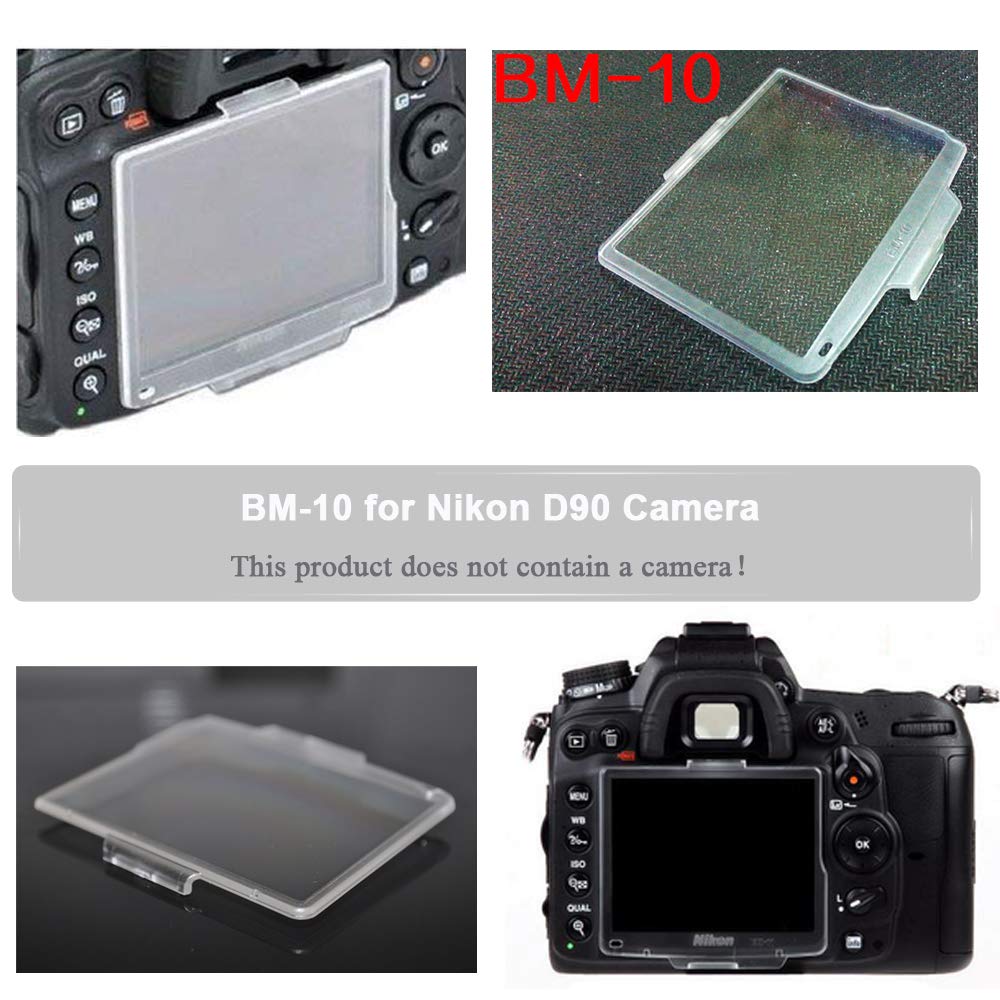 Fire Rock LCD Screen Cover Protector Replace BM-10 for Nikon D90 DSLR Camera?Screen Protector for Nikon d90 Replace BM-10 bm10 (2 Pack)