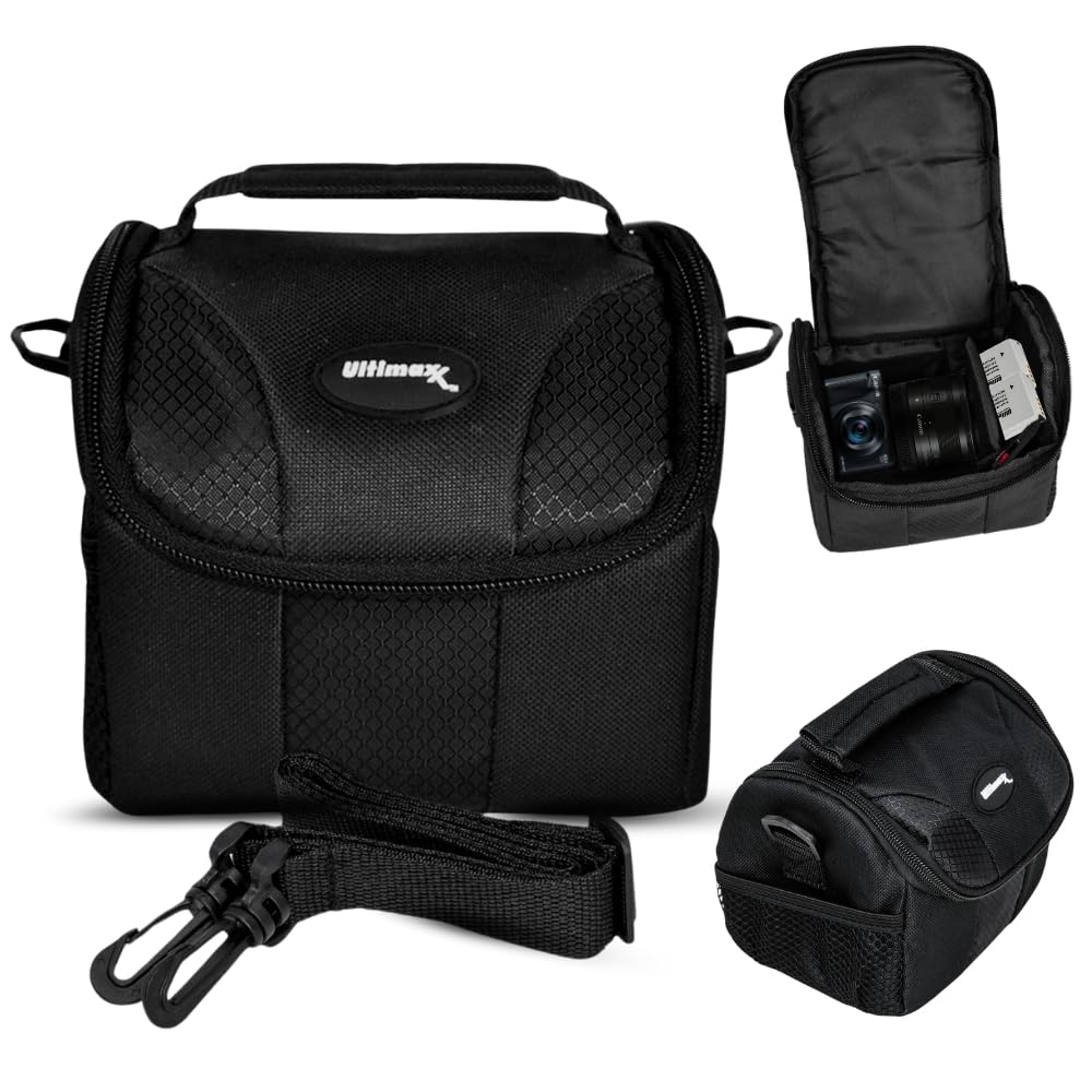 Ultimaxx Small Carrying Case/Gadget Bag for Sony, Nikon, Canon, Olympus, Fuji, Pentax, Panasonic, Samsung,Leica, Kodak & Many More Cameras