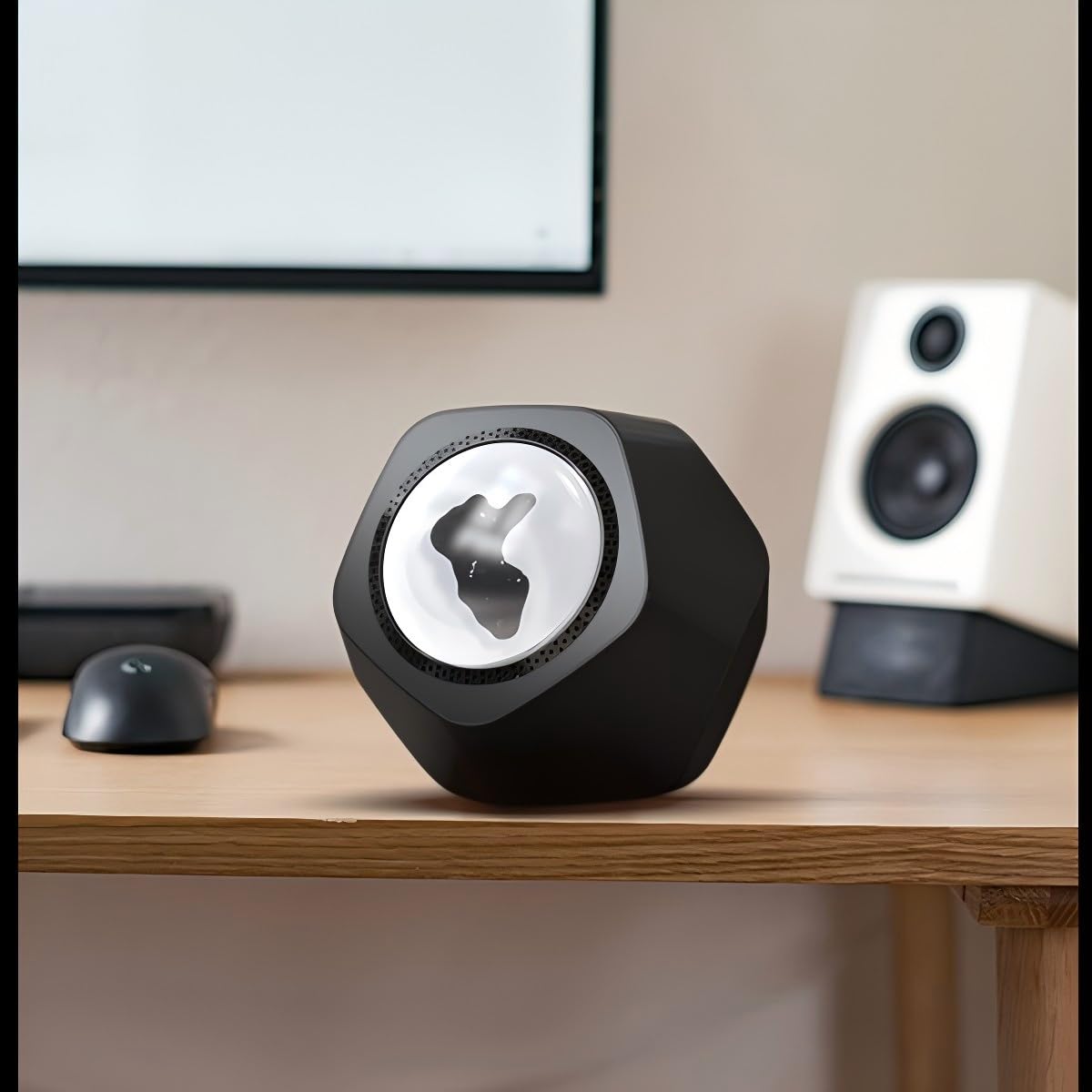 JOYEEDOM Ferrofluid Bluetooth Speaker 5.3?Dancing Sound Sensitive Music Audio Visualizer?Magnetic Fluid Venom Music Mate?Desk Display for Table