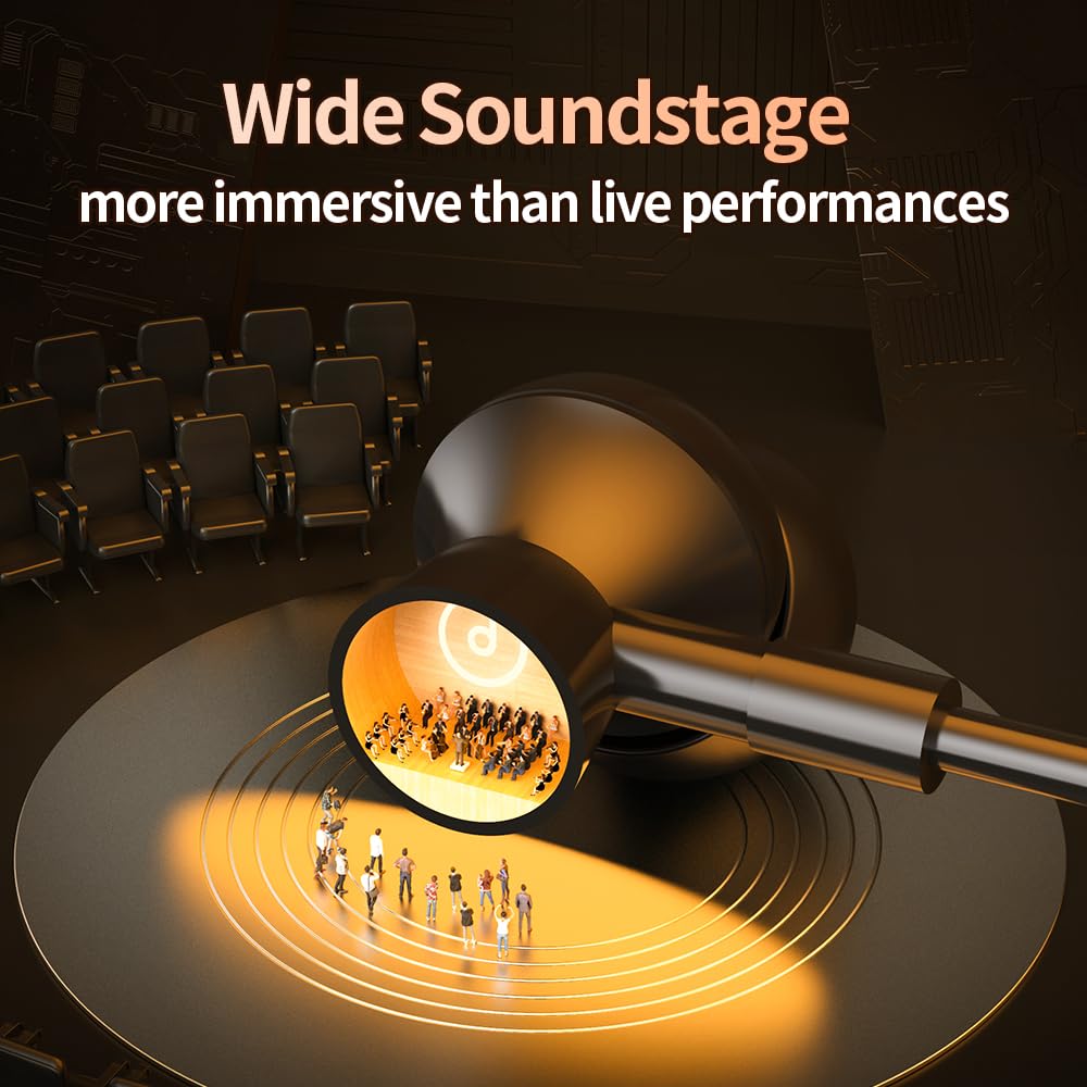 VLDCO 80Hrs Extra Long Playtime Neckband Wireless Earphones Headphones, V5.3 Headphones Stereo Bass in-Ear Headsets with Mic, Waterproof Earphones…