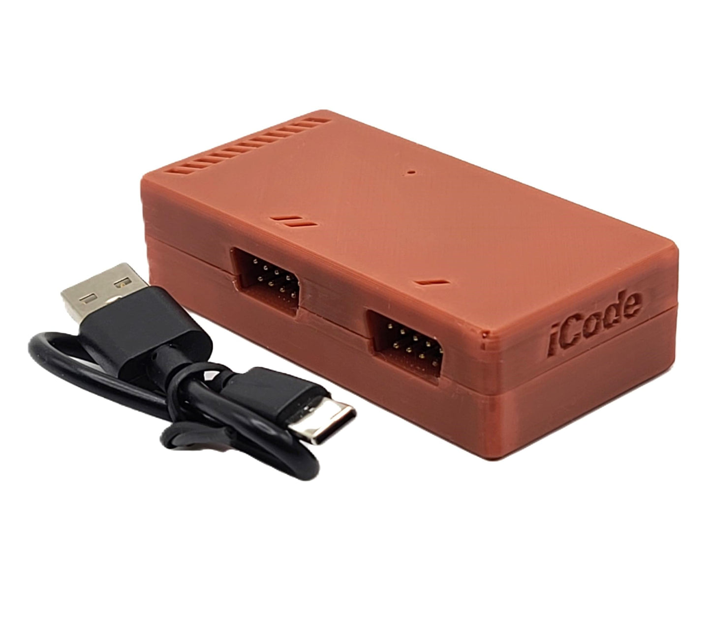 9 pin to USB Dual Atari Joystick and Paddle Adapter by iCode, DB9 Ports, Pro Edition Brown