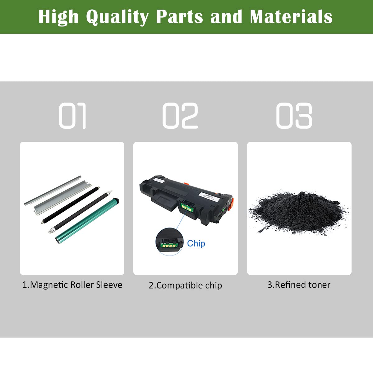GREENPRINT 2 Black Compatibe Toner Cartridges 3260 3215 3225 3052 High Capacity 3000 Pages 106R02777 for Printers Xerox Phaser 3052 3260 3260DI