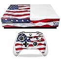 MightySkins Carbon Fiber Skin for Microsoft Xbox One S - American Flag | Protective, Durable Textured Carbon Fiber Finish | Easy to Apply, Remove,
