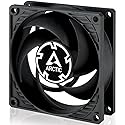 ARCTIC P8 Max - PC Fan, High-Performance 80mm Case Fan, Server Fan, PWM-Controlled 500-5000 RPM, Optimised for Static Pressure, 0dB Mode - Black
