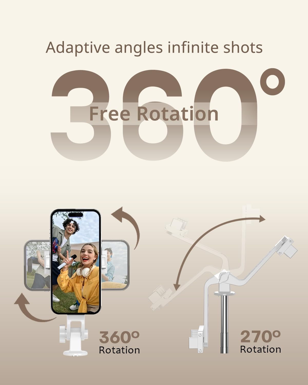 UBeesize Selfie Stick Tripod for iPhone and Android, 52'' Extendable Phone Tripod Stand with Remote, Portable Selfie Sticks with Phone Holder