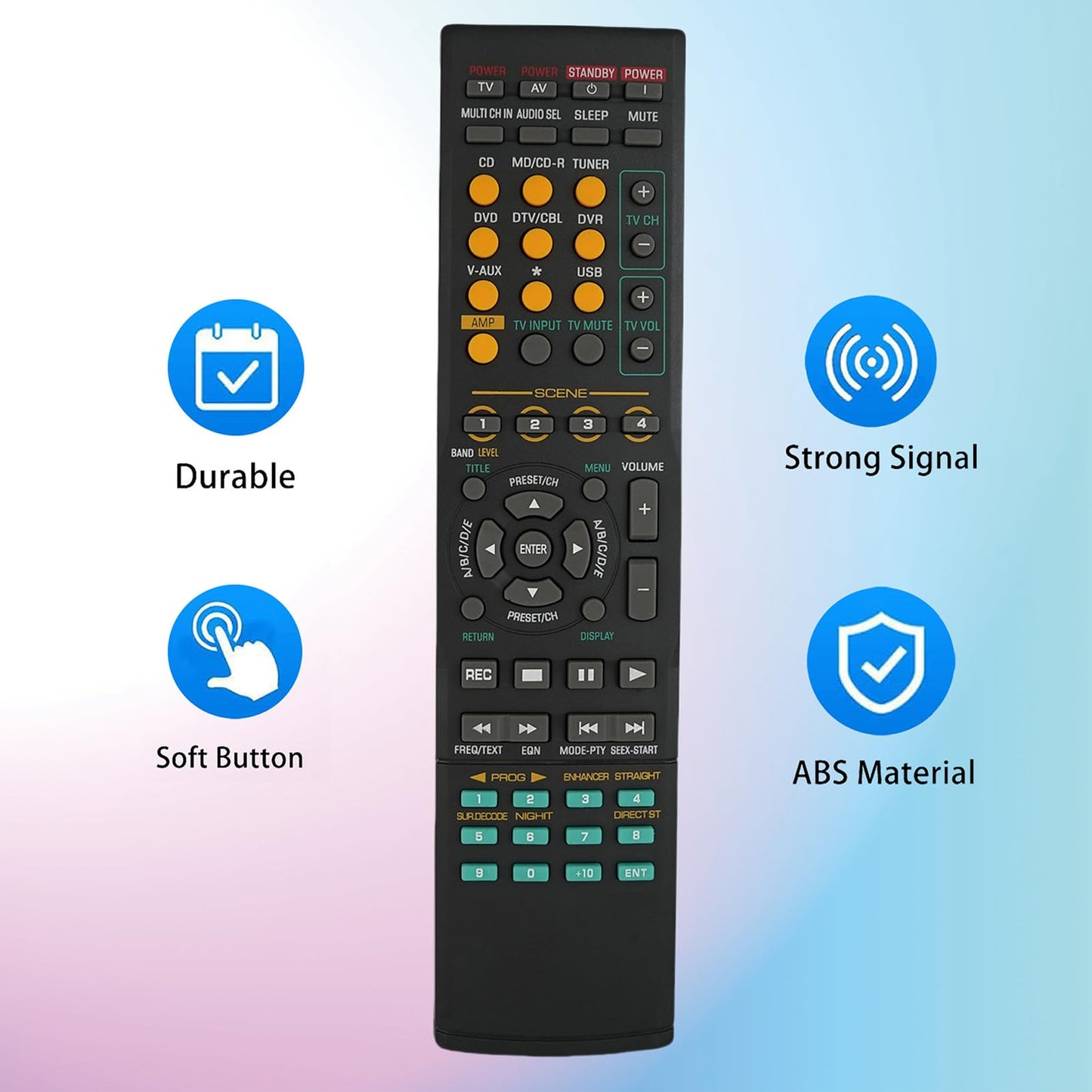 Remote Replacement Control Fit for HTR-5760 HTR5760 HTR5730 RAV229 DSP-Z9 RX-Z9 RAV229 WB679700 YHT-100 for Yamaha AV System