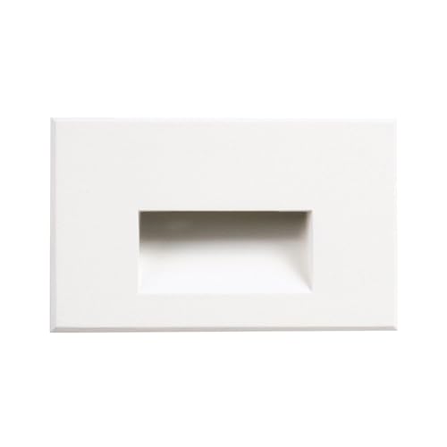 Goodlite Horizontal White LED Step Light, 5W, 250 Lumens - 5 Color Selectable 27k-30k-35k-41k-50k, Dimmable, Indoor & Outdoor Use, Wet Rated IP65
