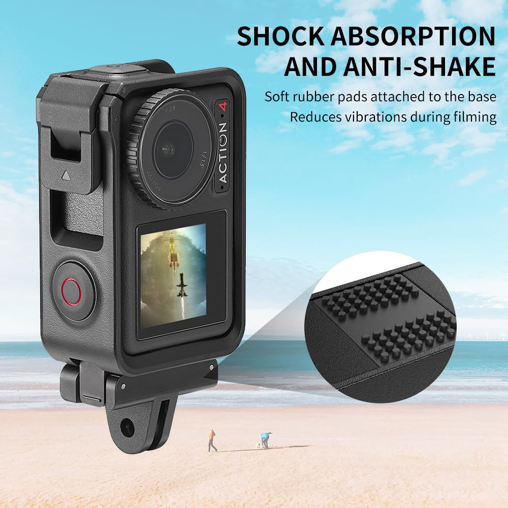 2-Pack Action 5 Pro Magnetic Adapter Mount for DJI OSMO Action 5 Pro Quick Release Mount, Action 4/Action3, with Dual-Claws for DJI Action Camera