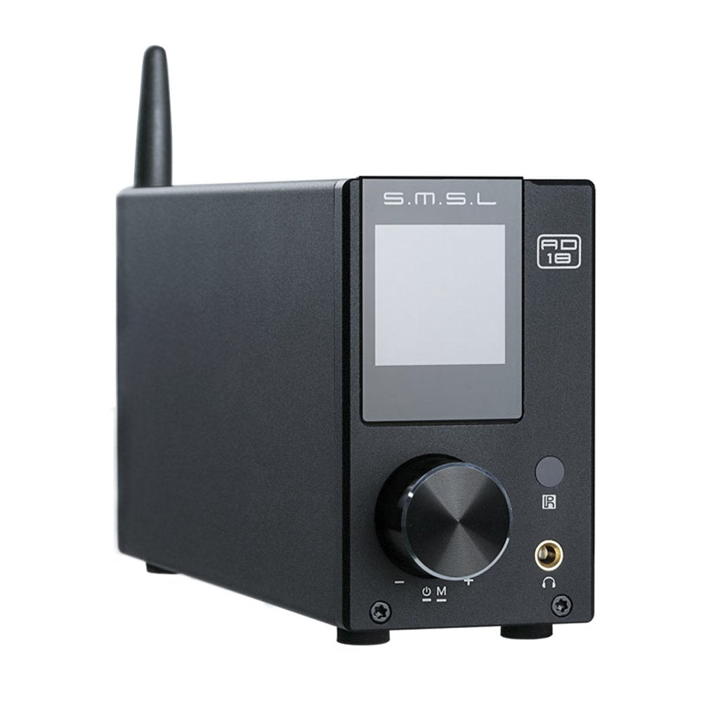 S.M.S.L AD18 Audio HiFi Stereo Amplifier with Bluetooth 4.2 Supports Apt-X,USB DSP Full Digital Power Amplifier 2.1 Small 80Wx2 Class D Amplifier