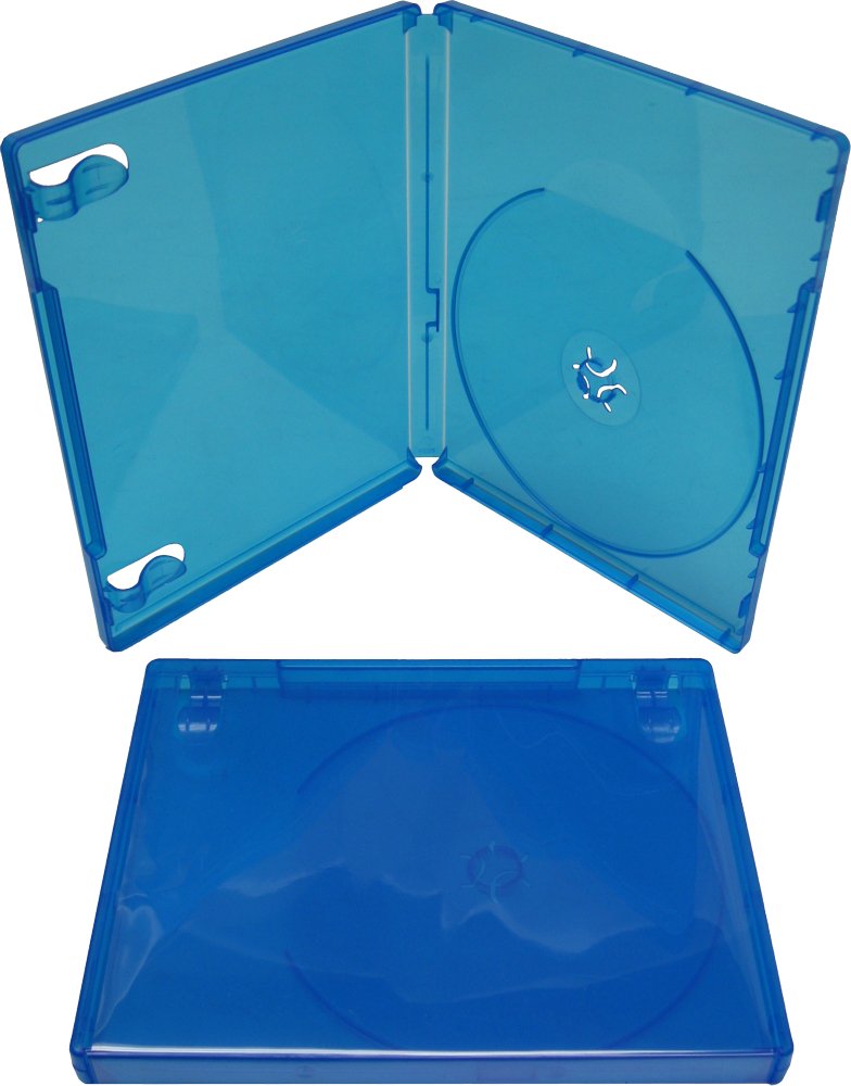 Square Deal Recordings & Supplies (5) Blue Game Cases - Compatible With Playstation 4 - 1 Disc Capacity - 14mm - #VGBR14PS4BL