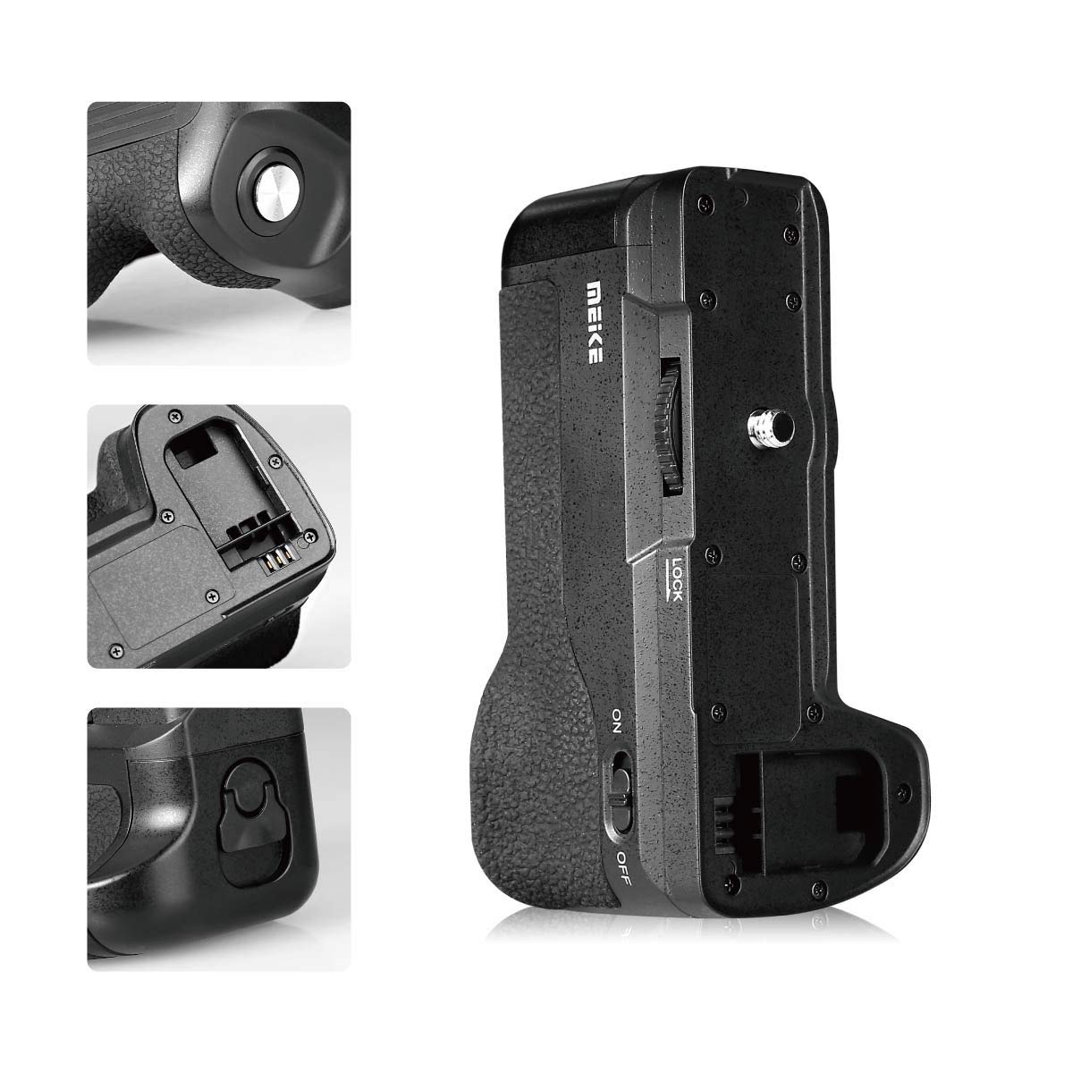 Meike A6300 Battery Grip, A6400 Battery Grip, A6000 Battery Grip, MK-A6300 Pro Built-in Battery Handle 2.4GHZ Remote Controller Up to 100M to Control