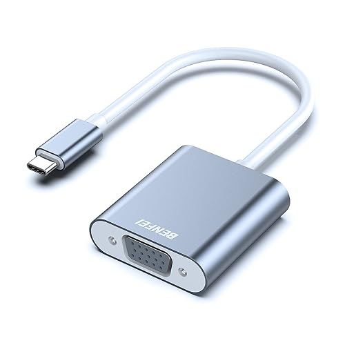 BENFEI USB C to VGA Adapter, Thunderbolt 3/4 to VGA Adapter Compatible with iPhone 15 Pro/Max, MacBook Pro/Air 2023, iPad Pro, iMac, S23, XPS 17