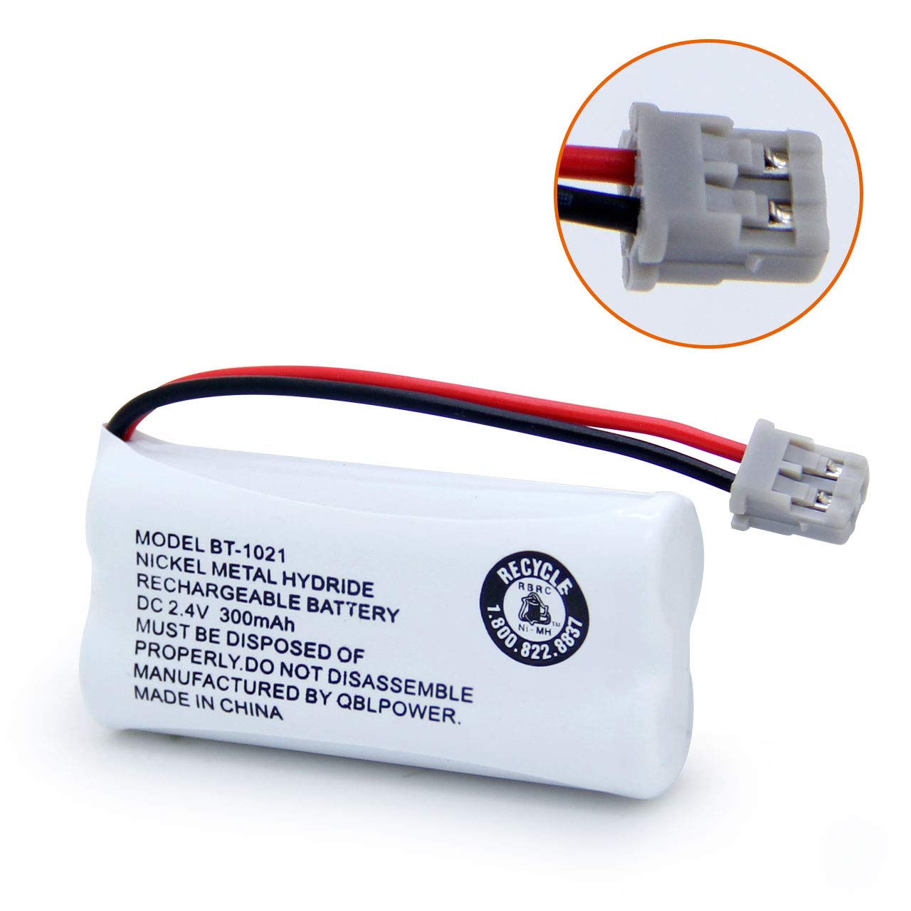 BT-1021 Rechargeable Battery Replacement Compatible with Uniden BT1021 BBTG0798001 BT-1008 BT-1016 Cordless Handset Phone(Pack of 4)