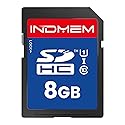 INDMEM SD Card 8GB 5 Pack UHS-I U1 Class 10 8G SDHC Flash Memory Card Compatible with Digital Camera, Computer, Trail Cameras