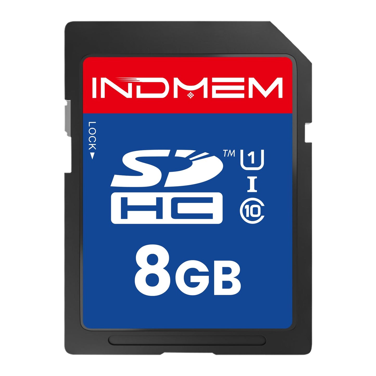 INDMEM SD Card 8GB 5 Pack UHS-I U1 Class 10 8G SDHC Flash Memory Card Compatible with Digital Camera, Computer, Trail Cameras