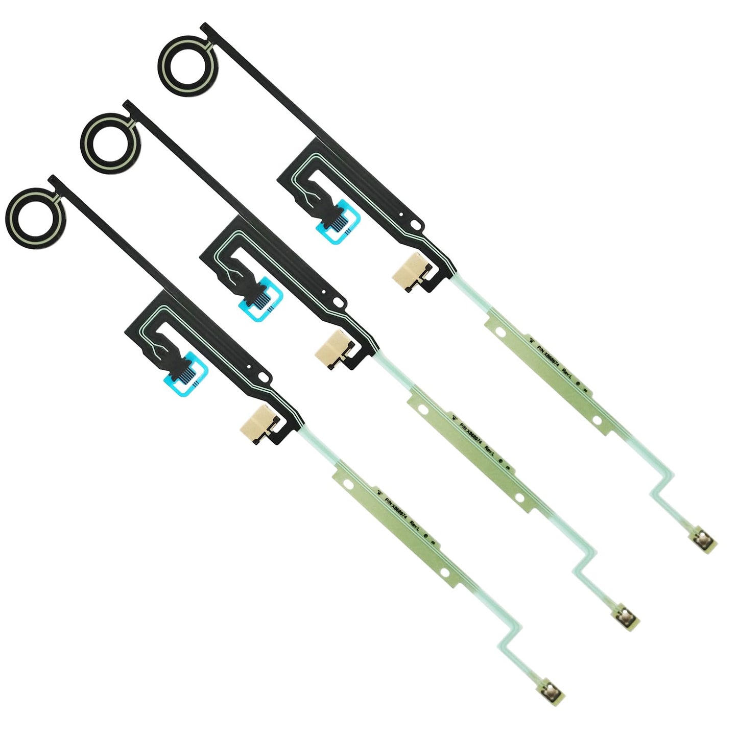 Auto-plaza 3 Pcs Power Switch Flex Ribbon Cables Sync Touch ON Off Sensor Repair Part Replacement Compatible with X-One Console