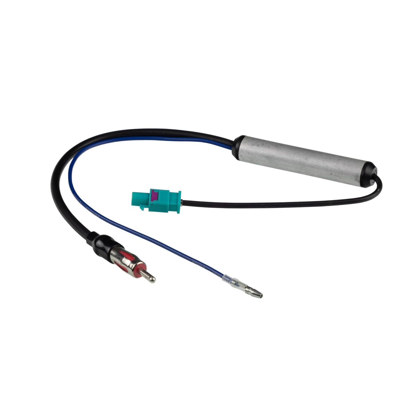 Scosche VWA4B Compatible with 2000-Up Select Audi / BMW / VW Amplified Antenna Adapter; +12V power injected