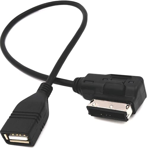 ELONN Music Interface Audio USB Adapter Cable,MMI/MDI/AMI to USB Cord Compatible with Audi, Volkswagen, Mercedes-Benz, Not for iPhones